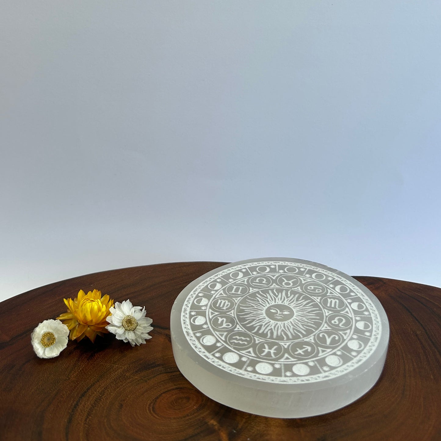 Selenite Disc - Astrology & Moon Phases